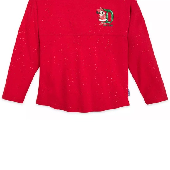 🎄Disneyland Spirit Jersey Red Sparkle Christmas Youth XL - Picture 6 of 8
